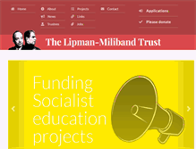 Tablet Screenshot of lipman-miliband.org.uk